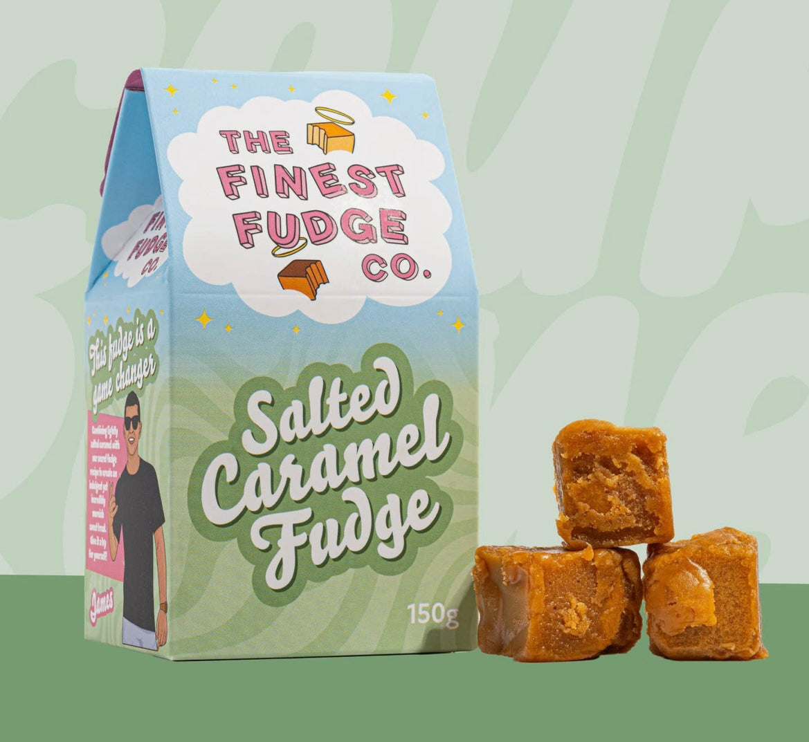 The Finest Fudge company salted caramel fudge
