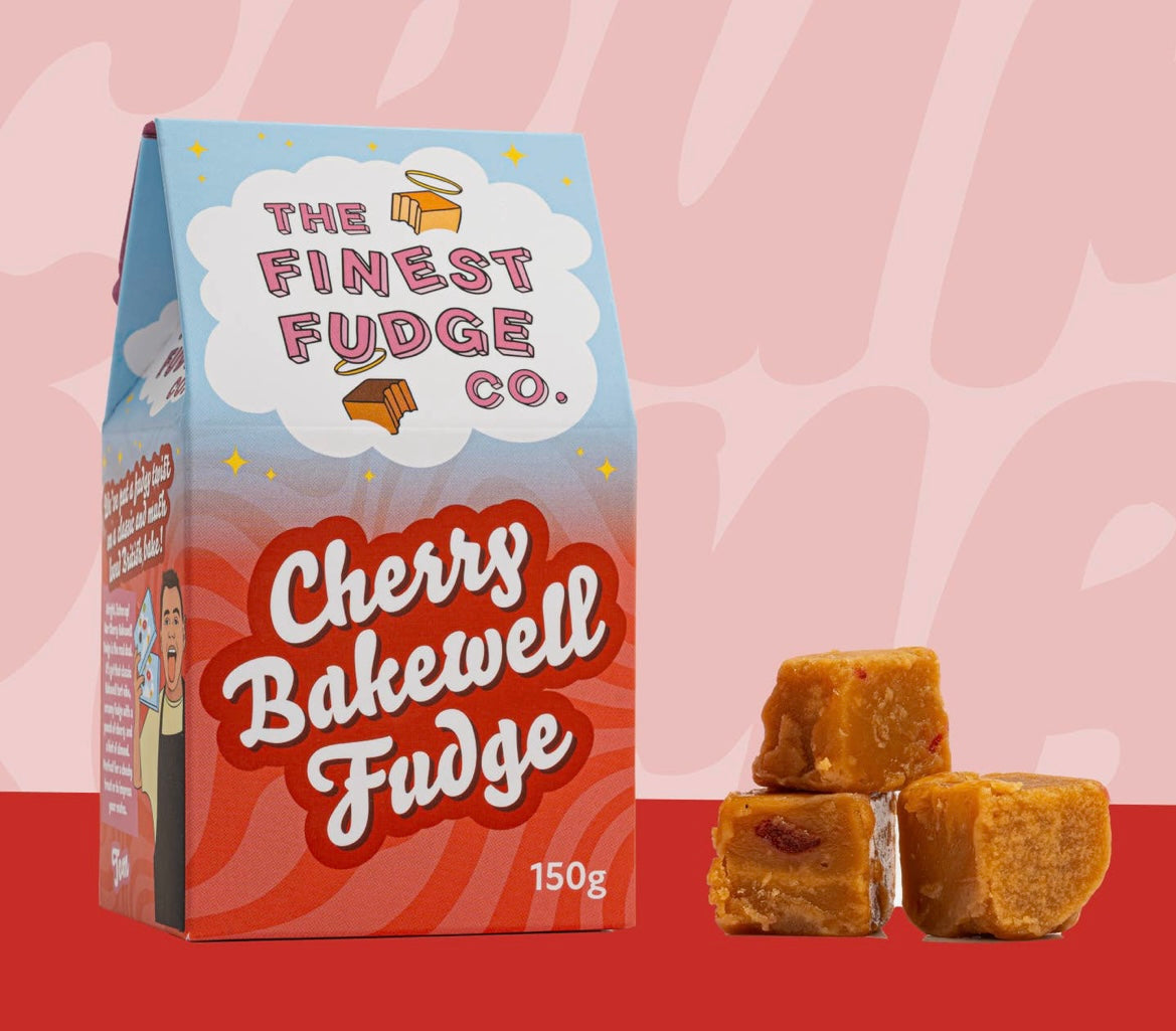 The finest fudge company cherry bakewell fudge