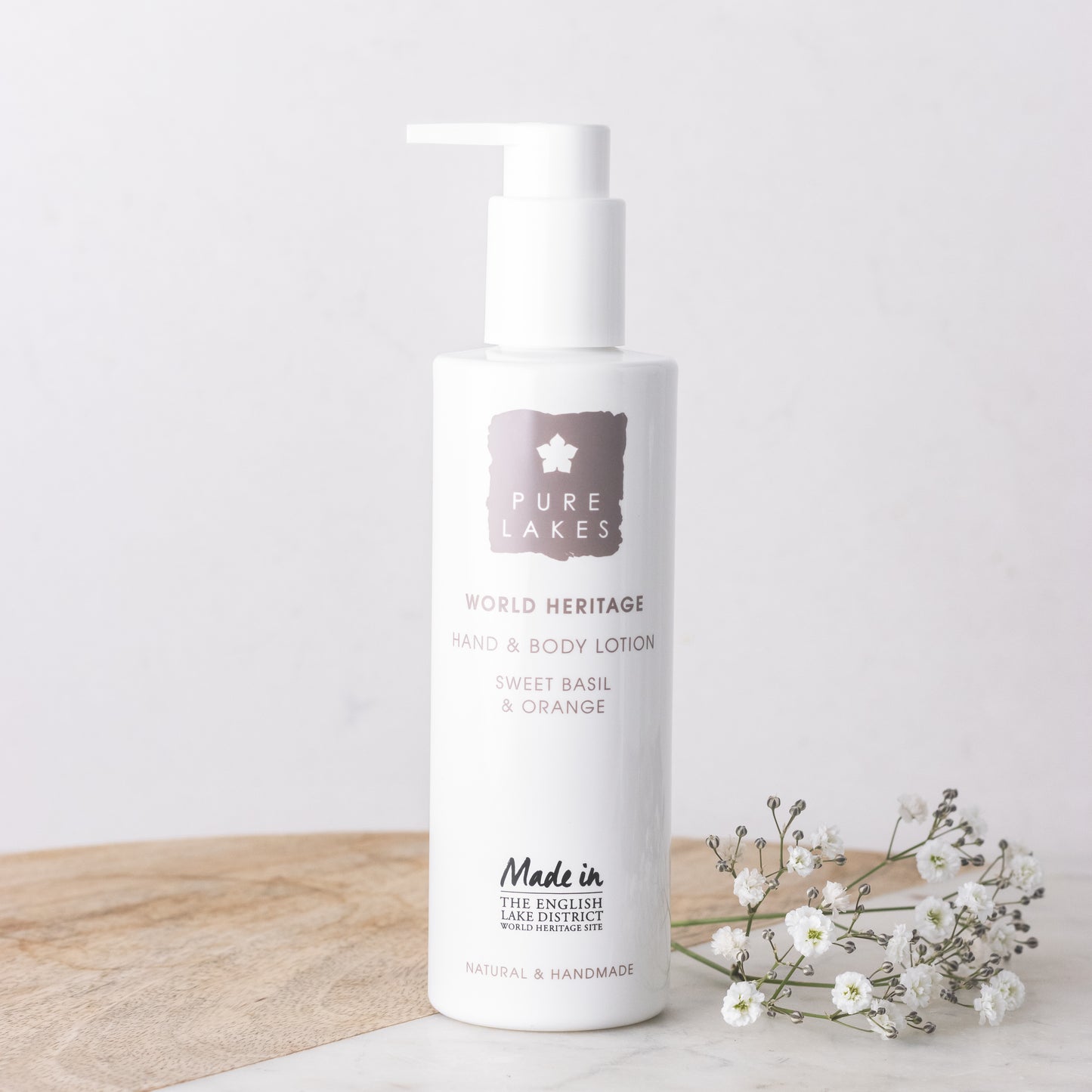 Pure lakes sweet basil and orange hand and body lotion