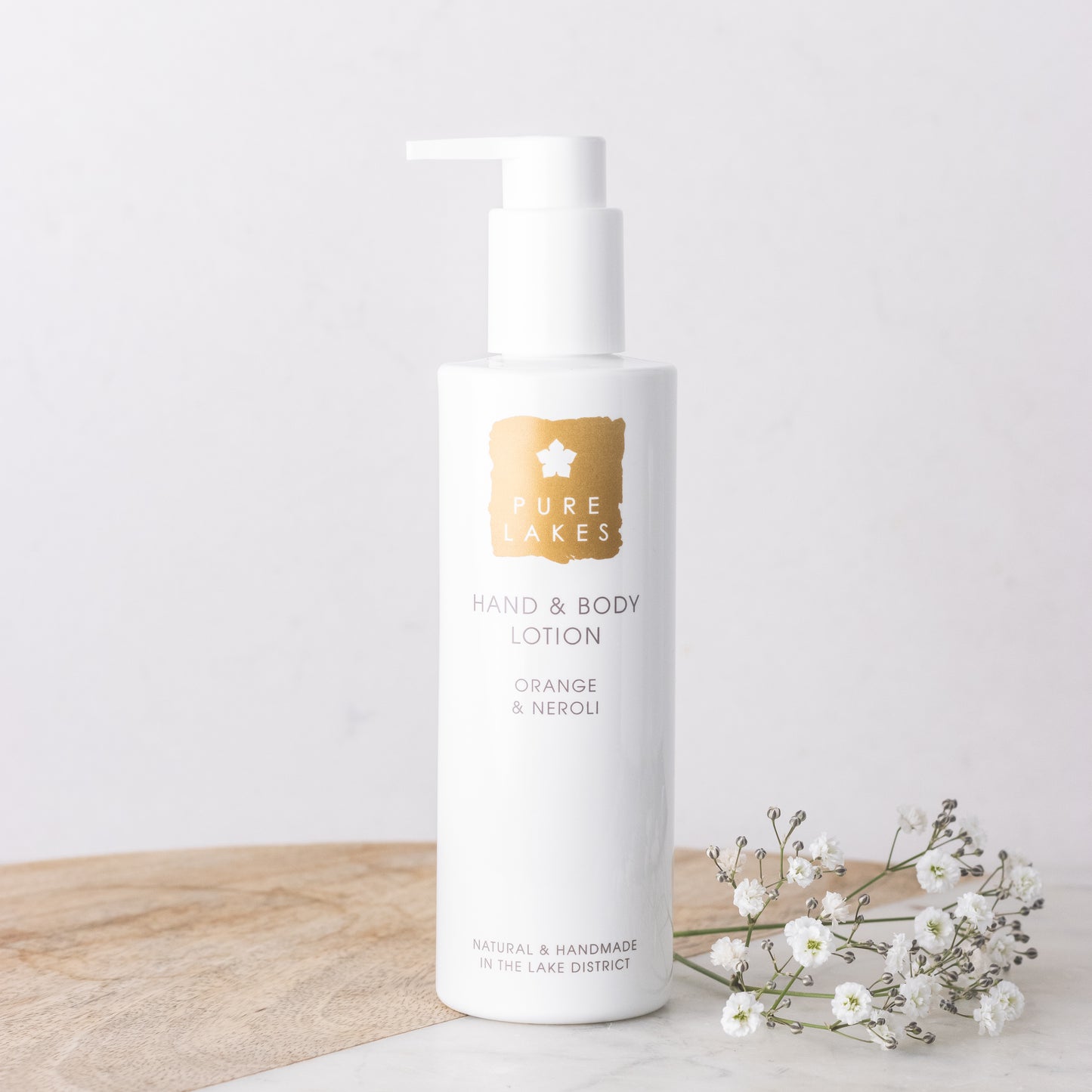 Pure lakes orange and neroli hand and body lotion
