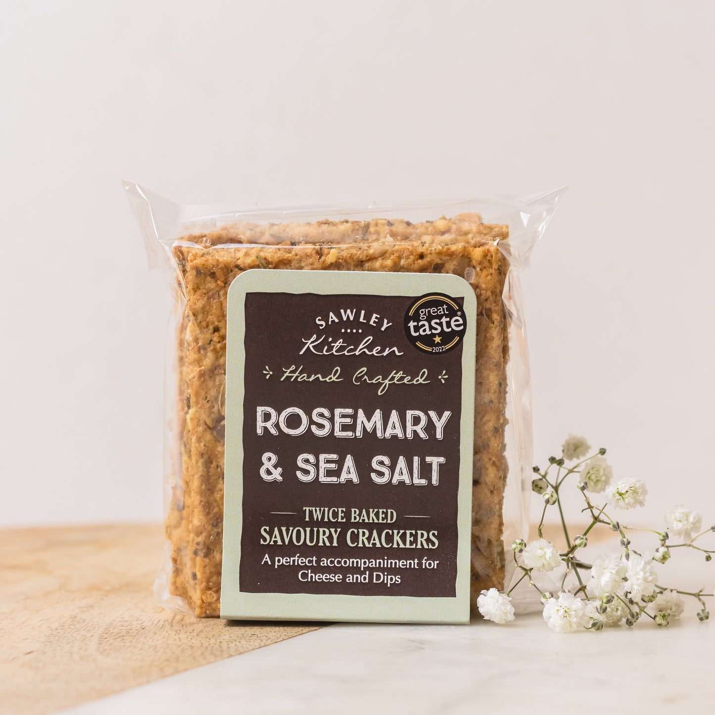 Sawleys kitchen rosemary and seasalt crackers