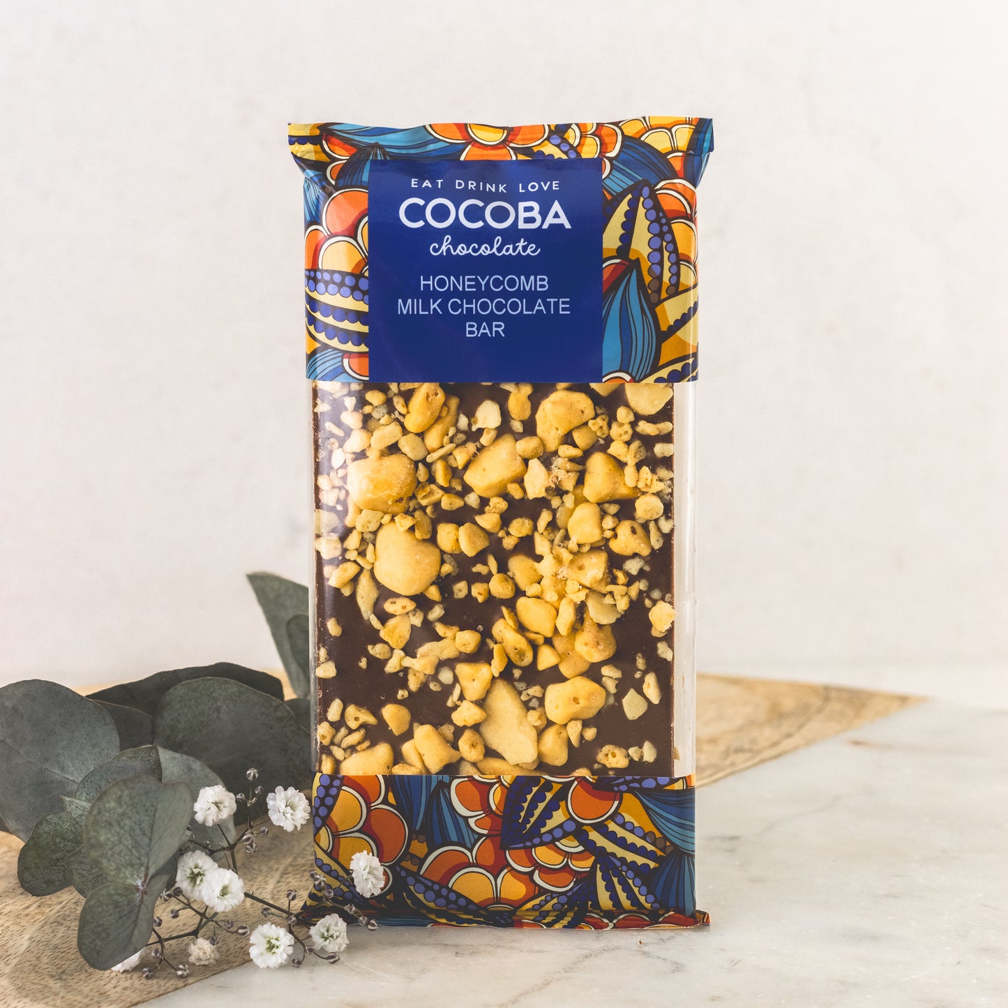 Cocoba honeycomb milk chocolate bar