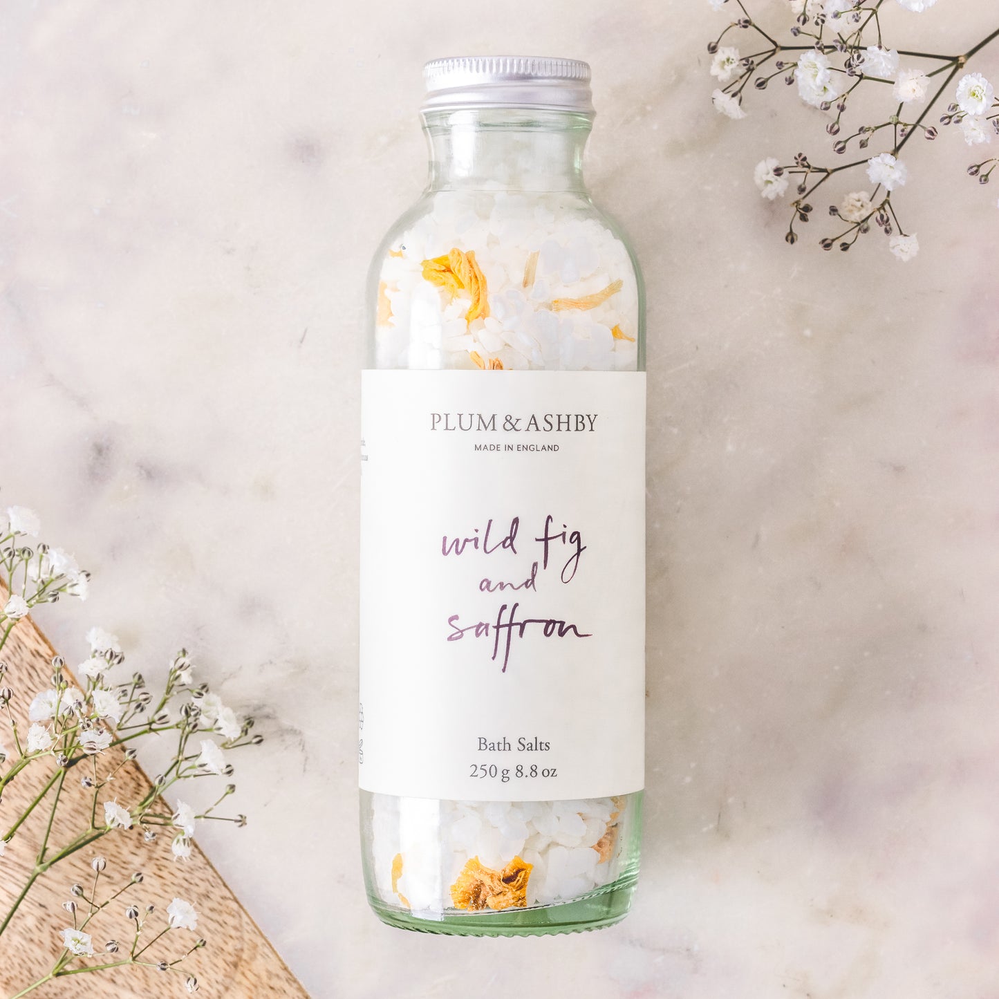 Plum and Ashby Wild Fig and Saffron Bath Salts
