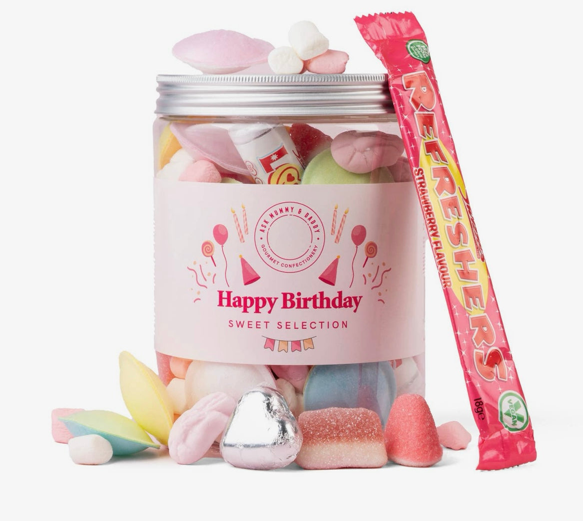 Ask mummy and daddy happy birthday sweet tub