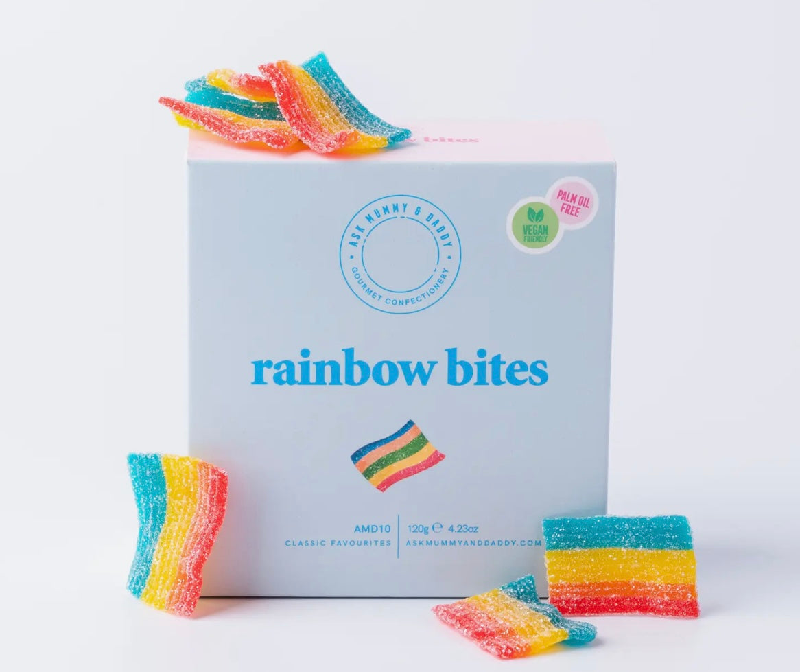 Ask mummy and daddy rainbow bites