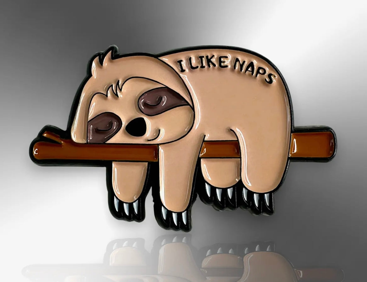 The little pin company “sloth - I like naps” pin