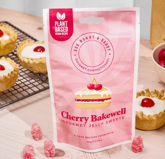 Ask mummy & daddy cherry Bakewell gourmet jelly sweets