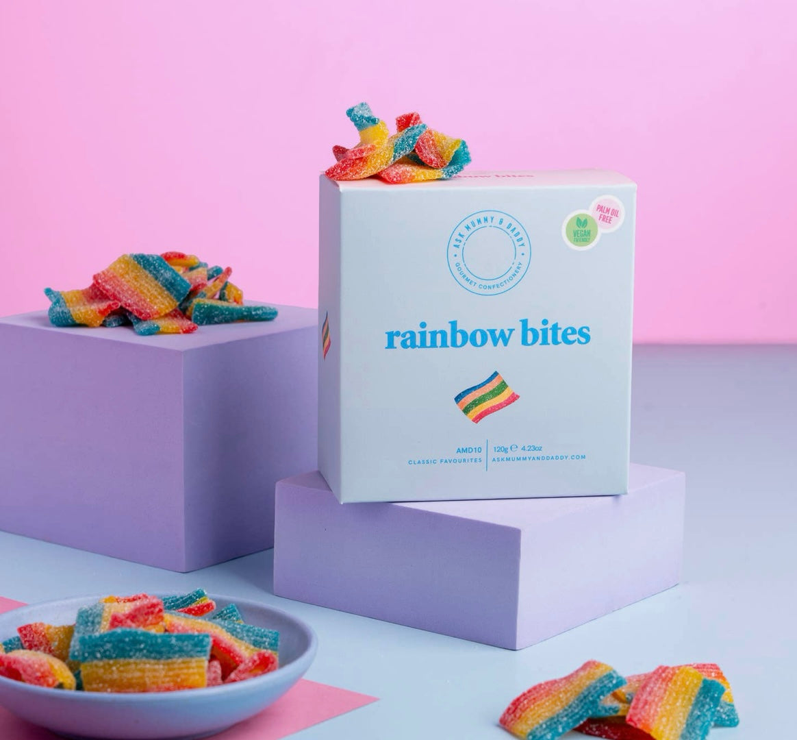 Ask mummy and daddy rainbow bites
