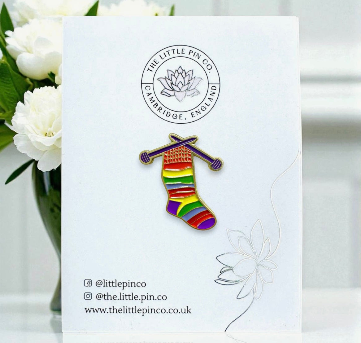 The little pin company “stripe socks”