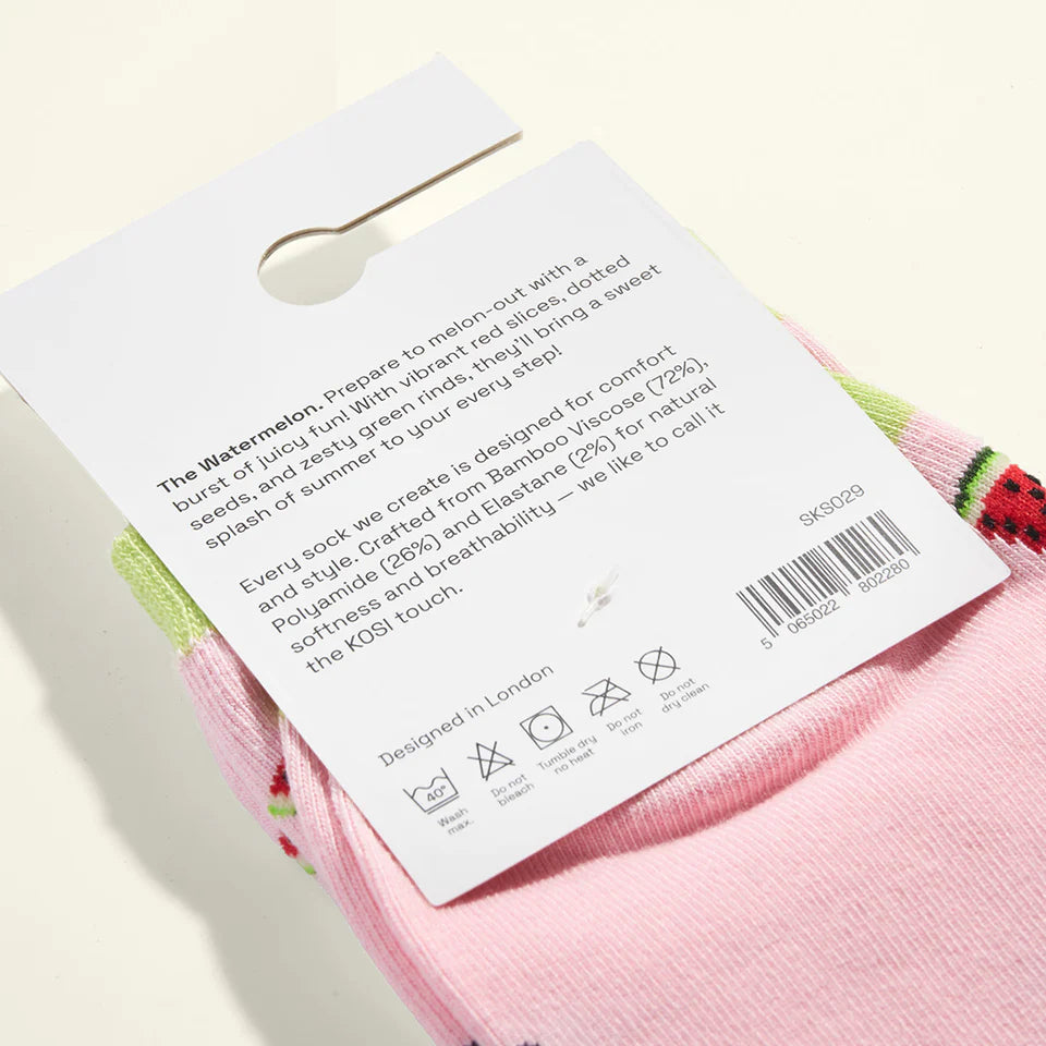 Watermelon socks - by Kosi
