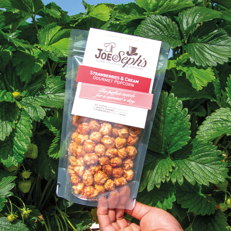 Joe and seph strawberries and cream gourmet popcorn