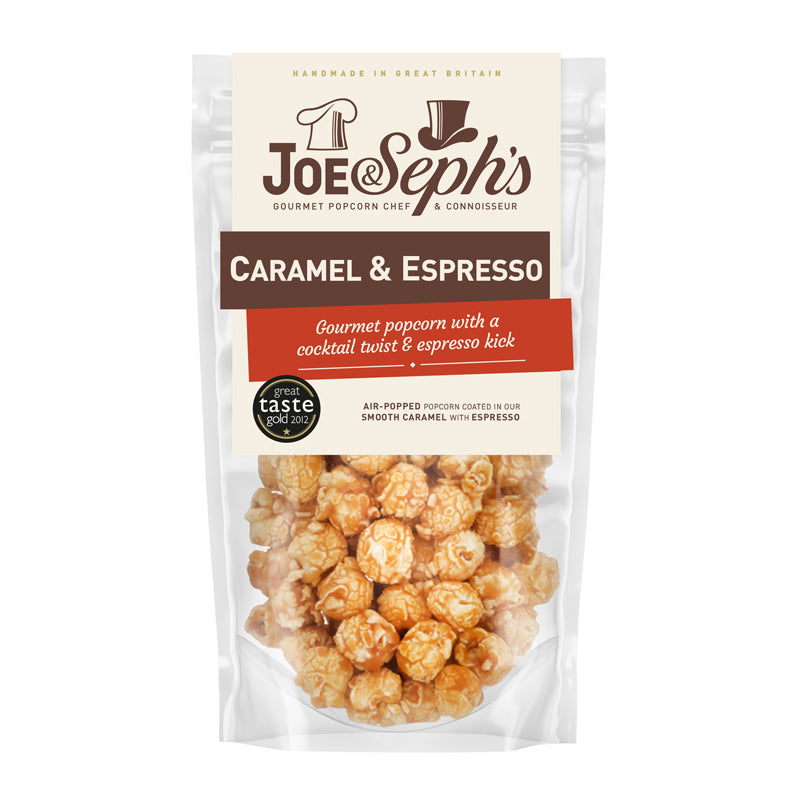 Joe and Seph caramel and expresso popcorn.