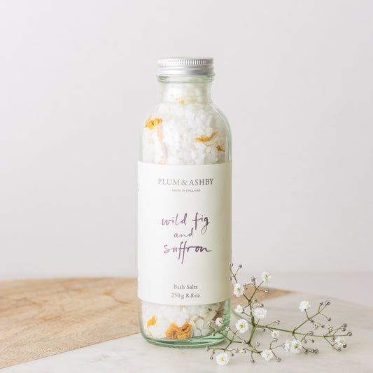 Plum and Ashby Wild Fig and Saffron Bath Salts