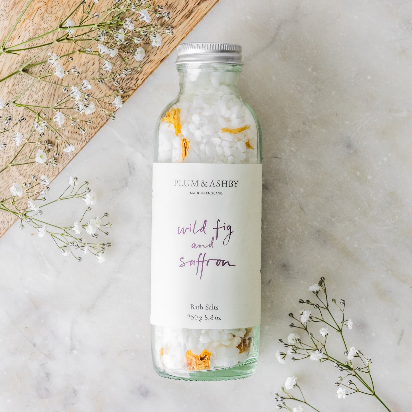 Plum and Ashby Wild Fig and Saffron Bath Salts
