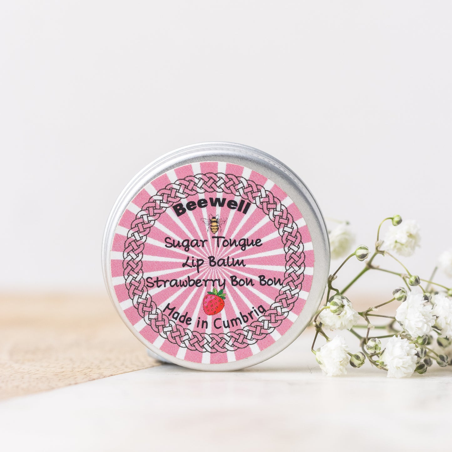 Beewell lip balm strawberry Bon Bon