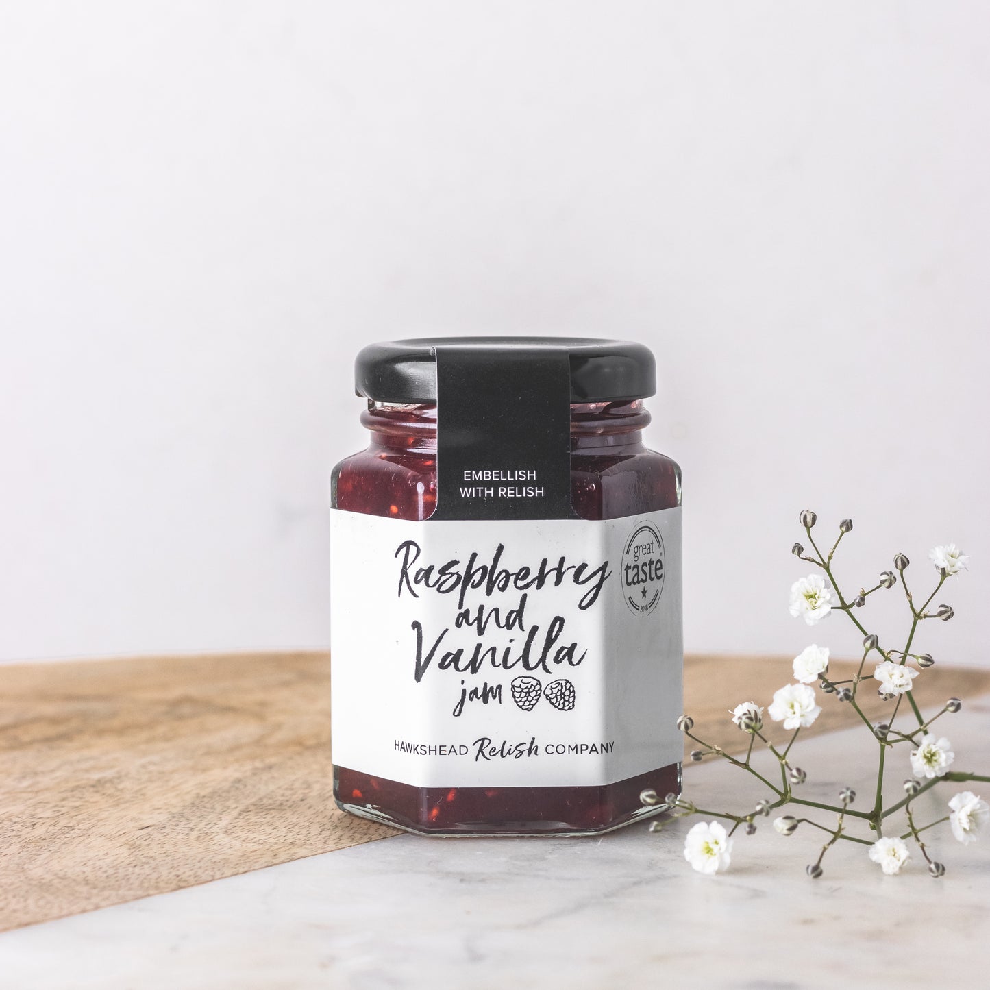 Hawkshead relish raspberry and vanilla jam