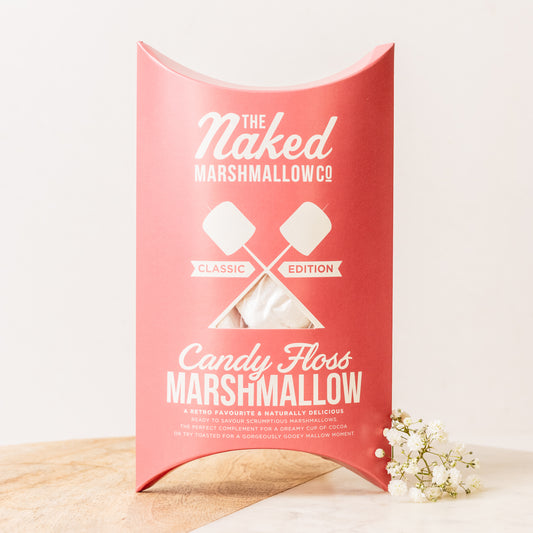 Naked marshmallow candy floss