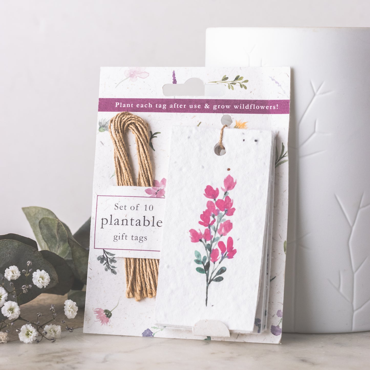 Little green gifts  plantable wildflower gift tags flowers