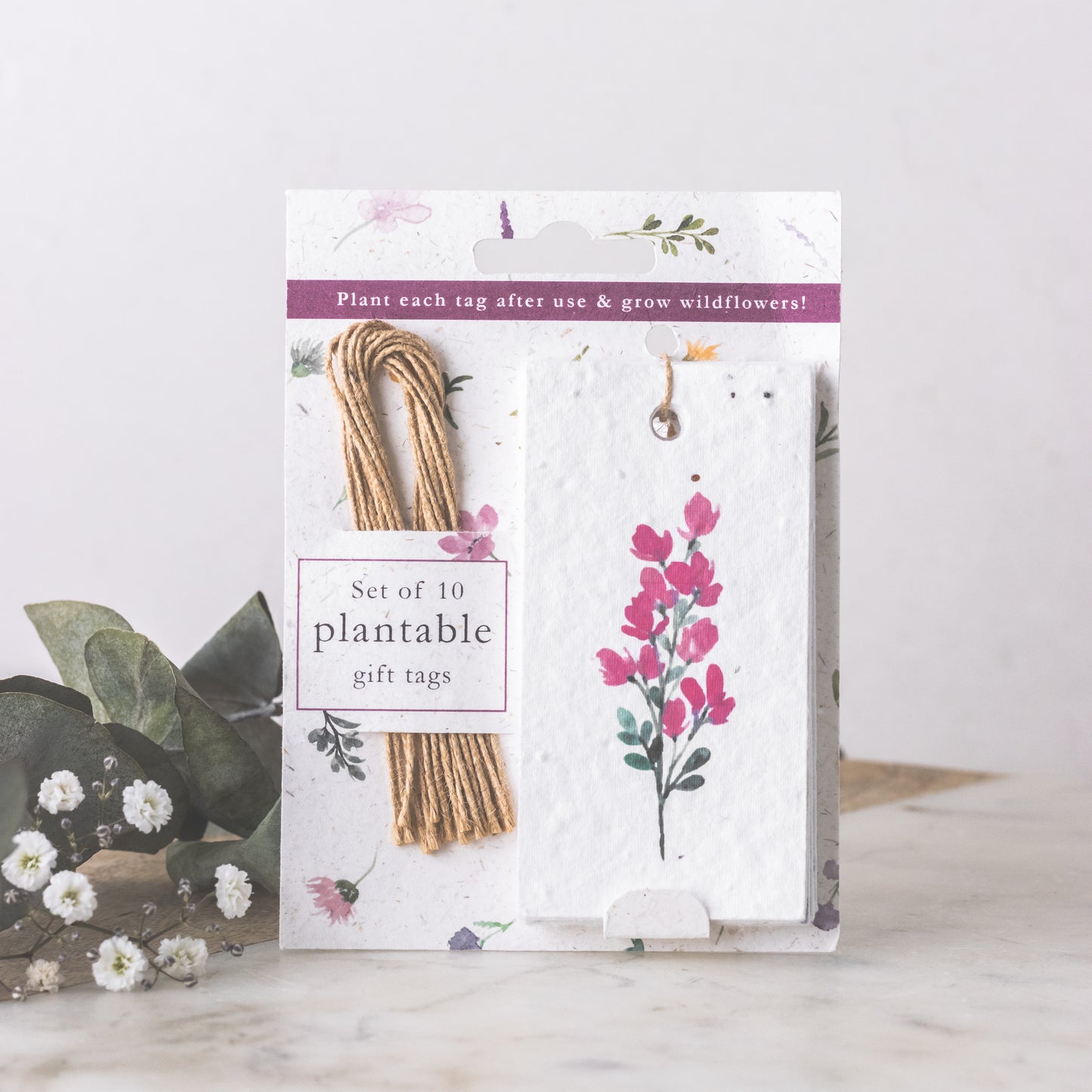 Little green gifts  plantable wildflower gift tags flowers