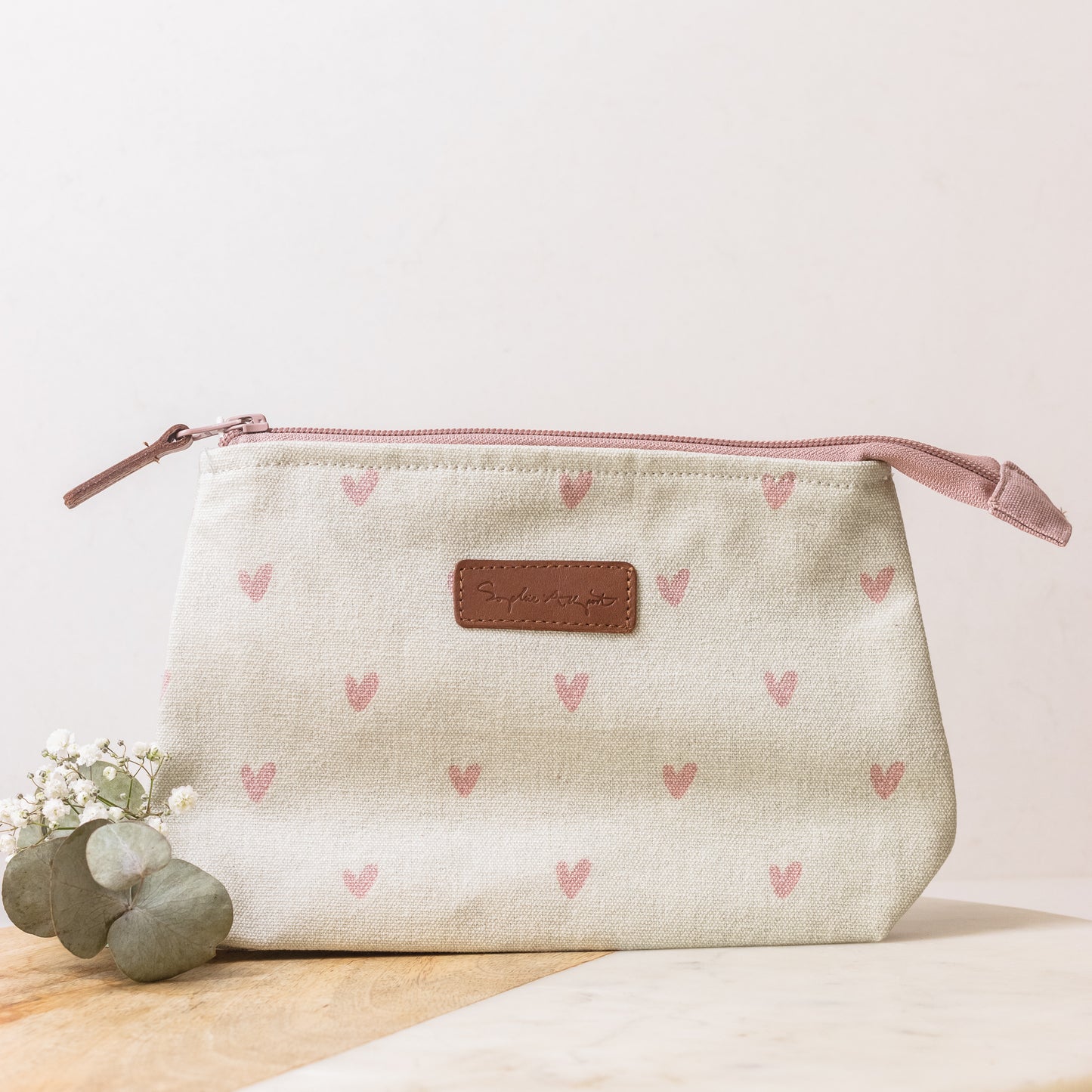 Sophie allport heart makeup bag