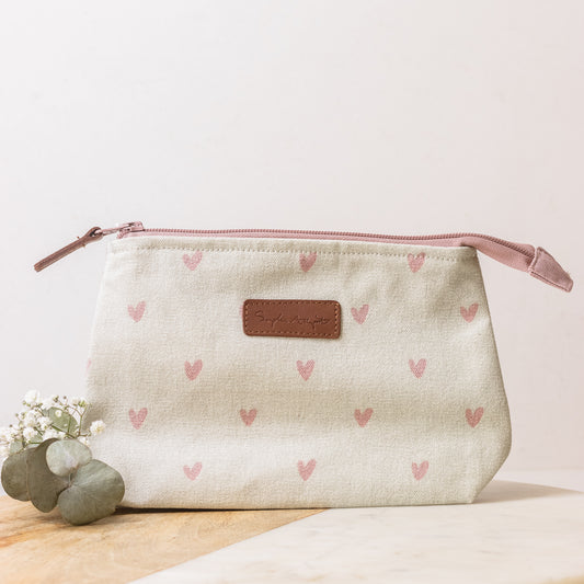 Sophie allport heart makeup bag