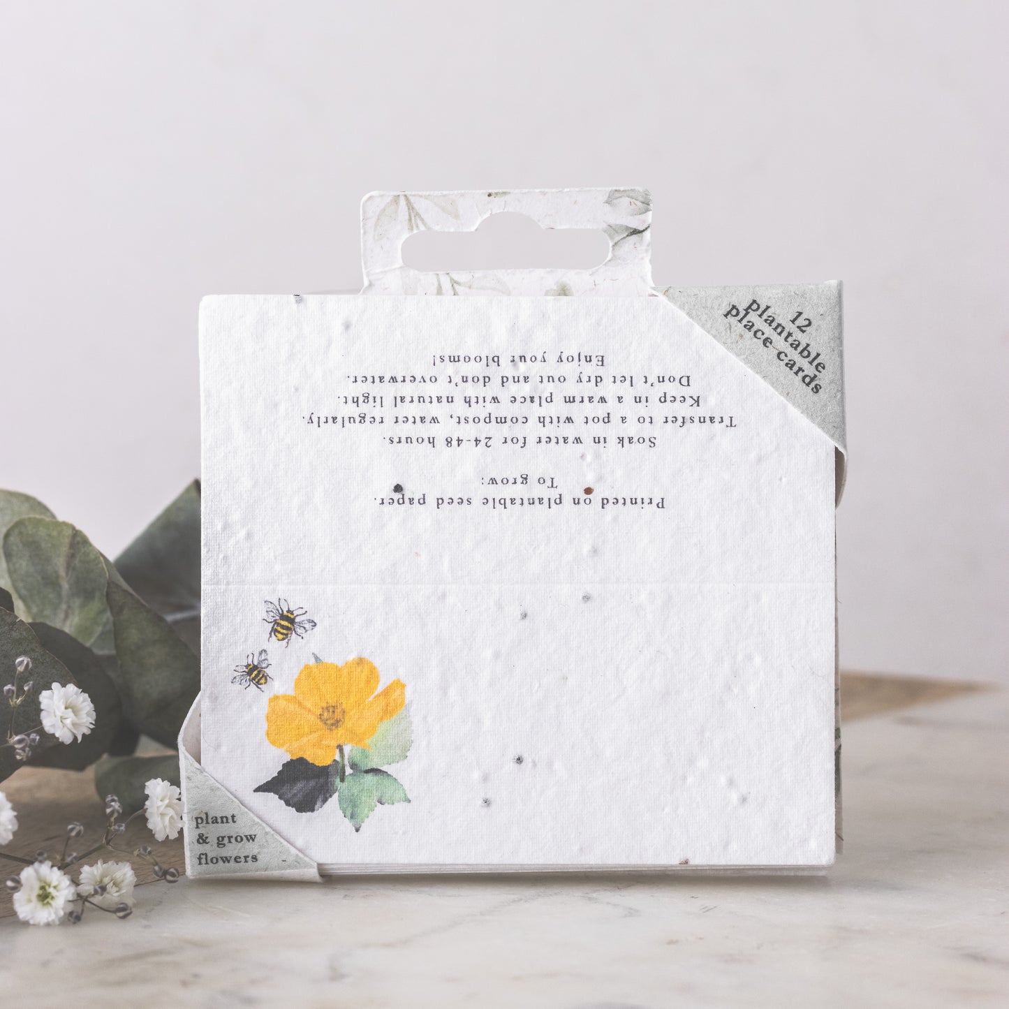 Little green gifts plantable wildflower placement cards