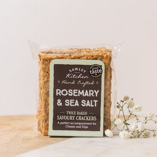 Sawleys kitchen rosemary and seasalt crackers