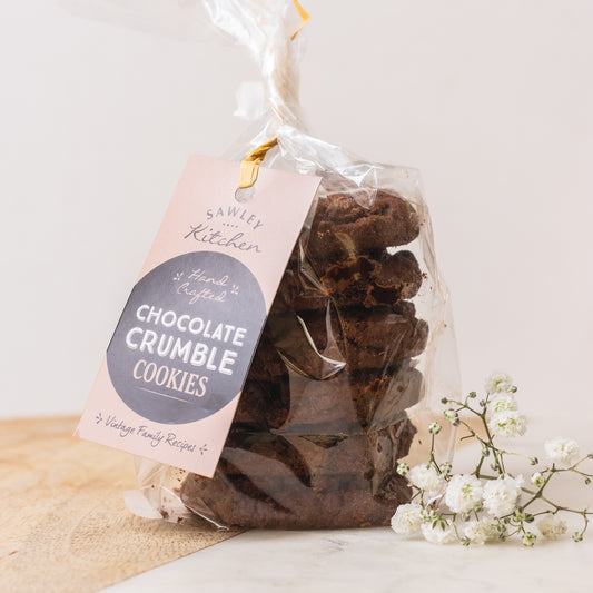 Sawleys kitchen chocolate crumble cookies