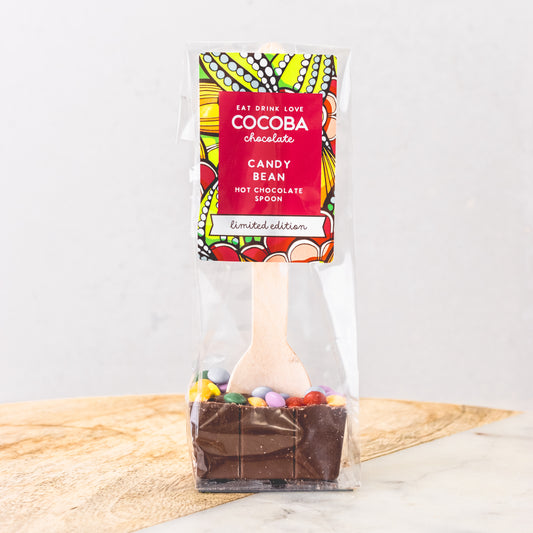 Cocoba candy bean hot chocolate spoon