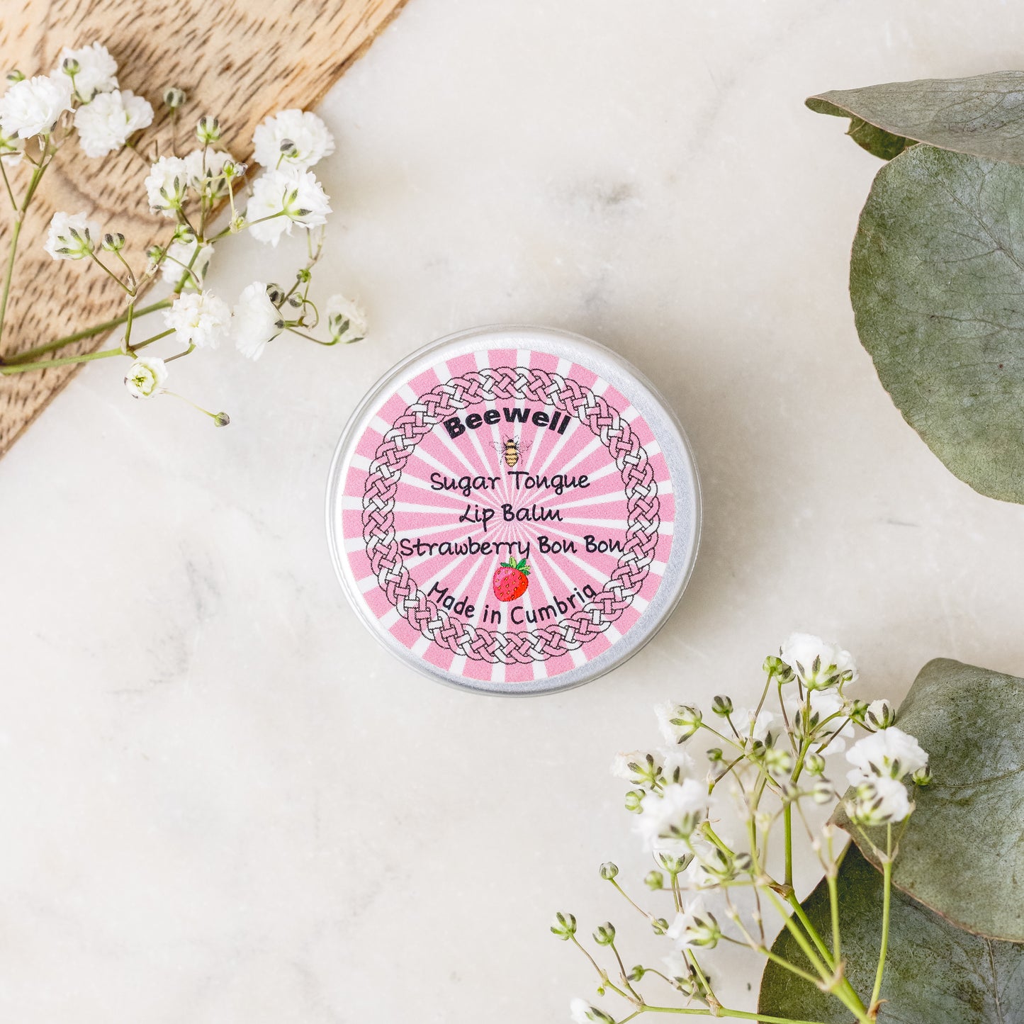 Beewell lip balm strawberry Bon Bon